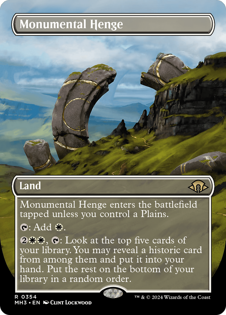 Monumental Henge (Borderless) [Modern Horizons 3] | Webway Games