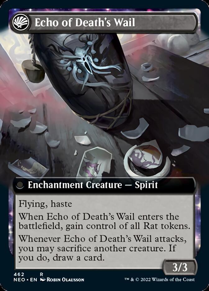 Tribute to Horobi // Echo of Death's Wail (Extended Art) [Kamigawa: Neon Dynasty] | Webway Games