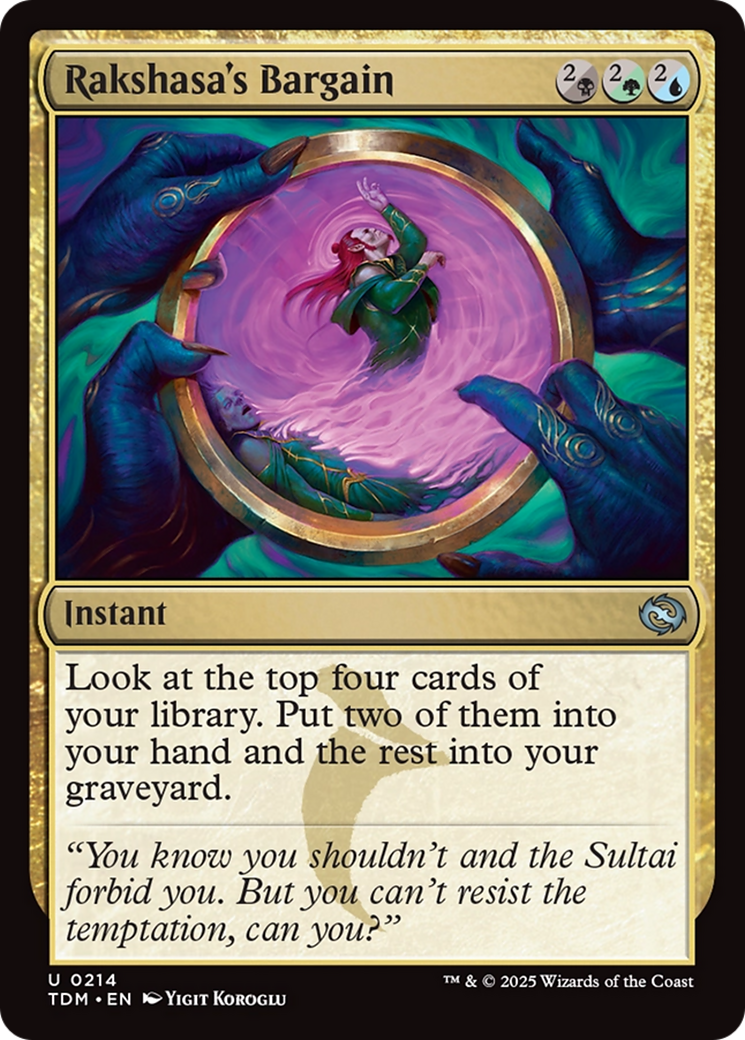 Rakshasa's Bargain [Tarkir: Dragonstorm] | Webway Games