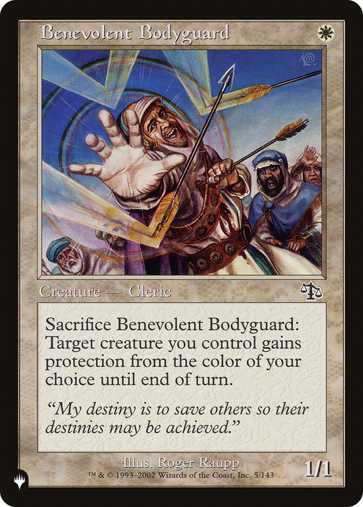Benevolent Bodyguard [The List] | Webway Games