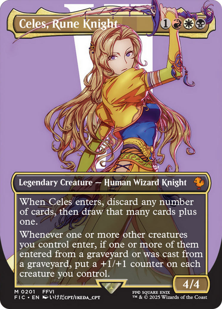 Celes, Rune Knight (Borderless) [FINAL FANTASY Commander] | Webway Games