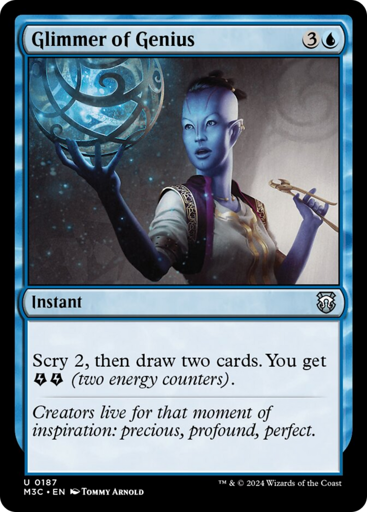 Glimmer of Genius (Ripple Foil) [Modern Horizons 3 Commander] | Webway Games