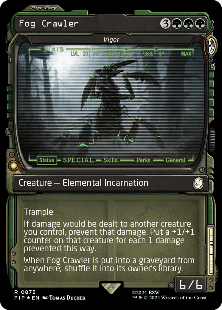 Fog Crawler - Vigor (Showcase) (Surge Foil) [Fallout] | Webway Games