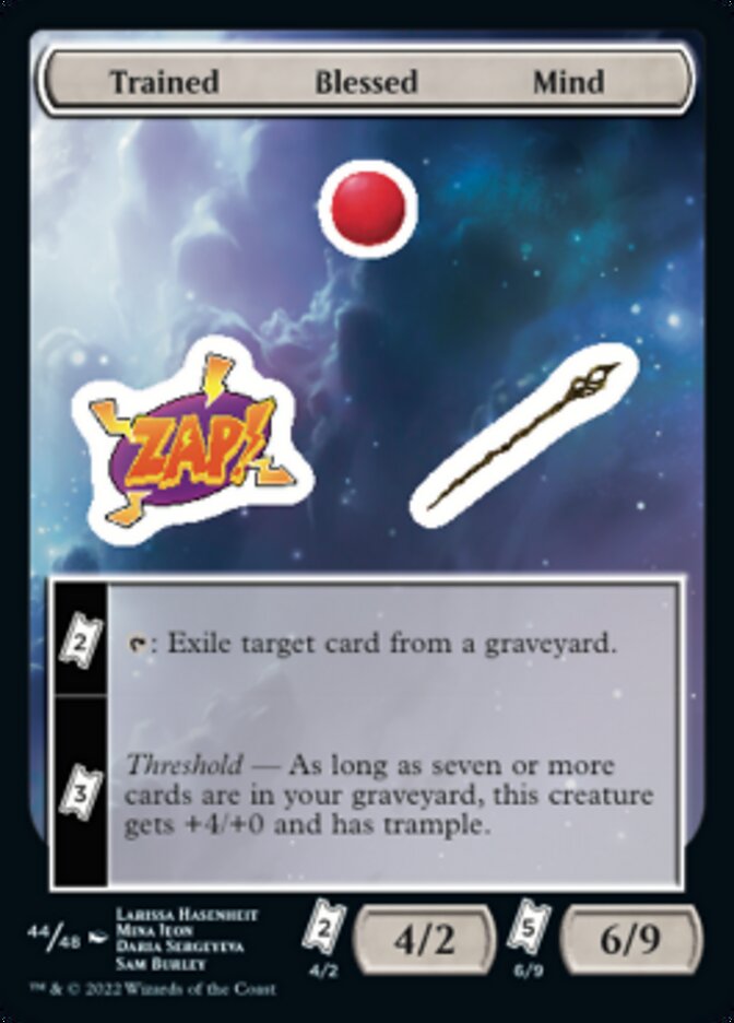 Trained Blessed Mind [Unfinity Stickers] | Webway Games