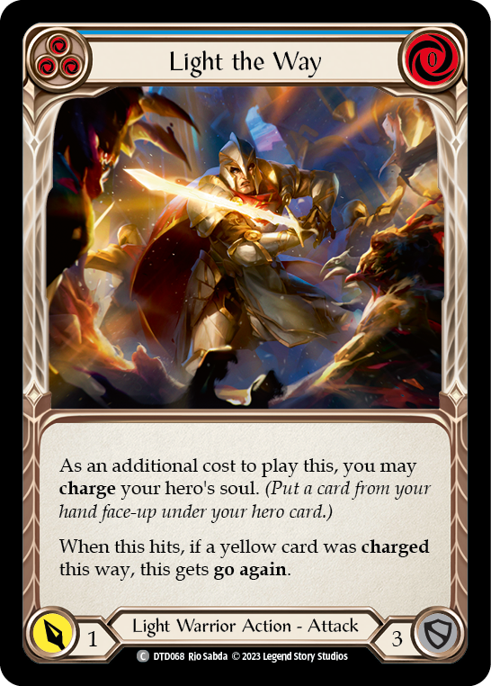 Light the Way (Blue) [DTD068] (Dusk Till Dawn)  Rainbow Foil | Webway Games