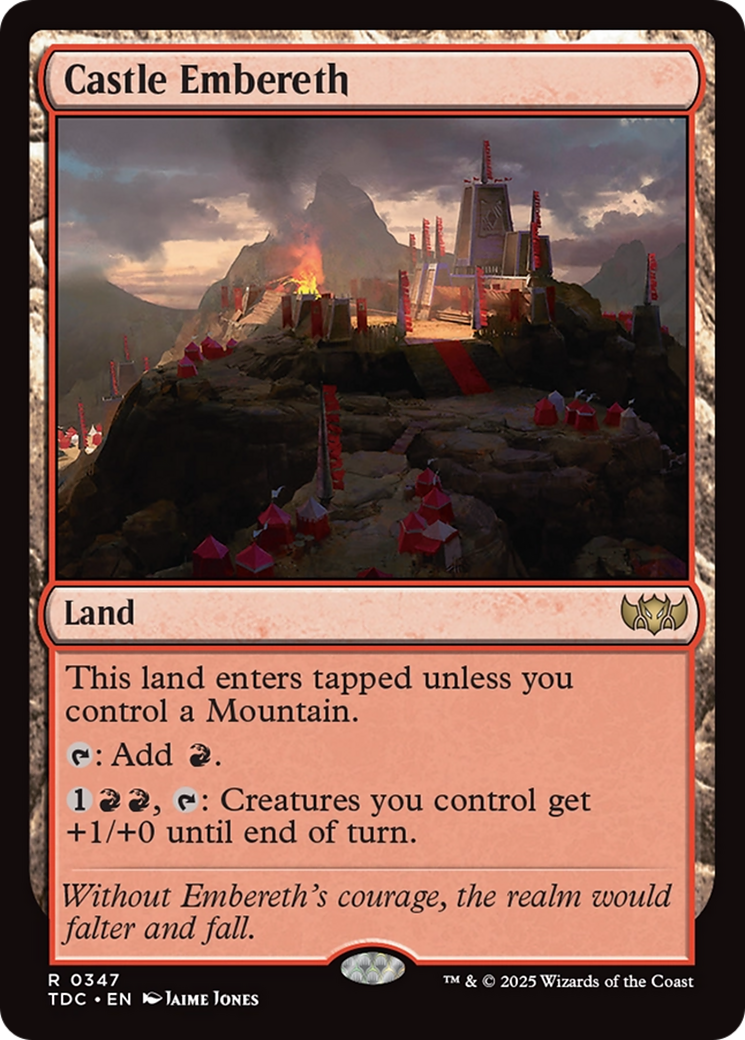 Castle Embereth [Tarkir: Dragonstorm Commander] | Webway Games