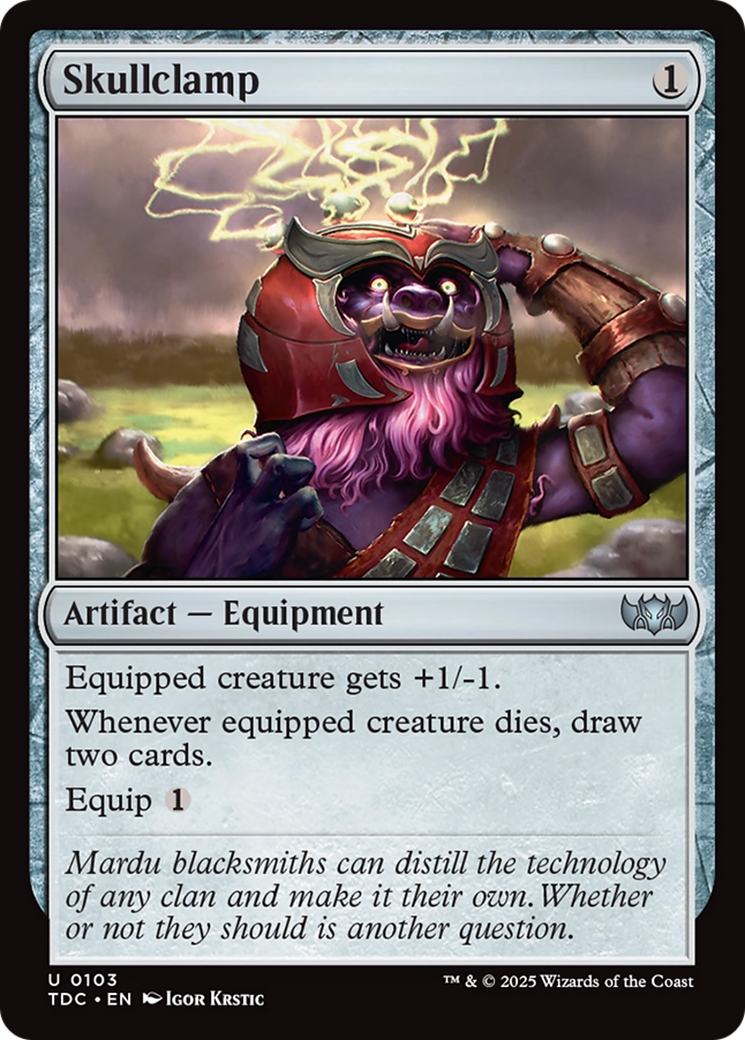 Skullclamp [Tarkir: Dragonstorm Commander] | Webway Games