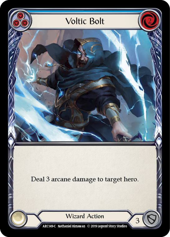 Voltic Bolt (Blue) [ARC149-C] (Arcane Rising)  1st Edition Rainbow Foil | Webway Games
