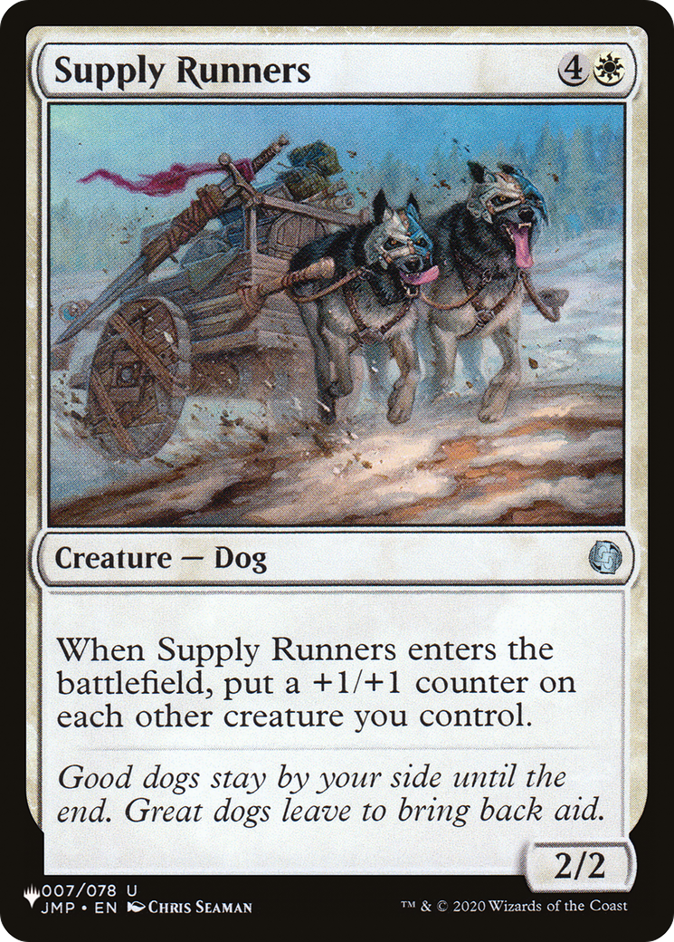 Supply Runners [The List] | Webway Games