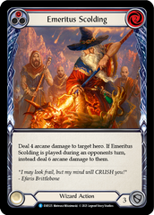 Emeritus Scolding (Red) [EVR125] (Everfest)  1st Edition Rainbow Foil | Webway Games
