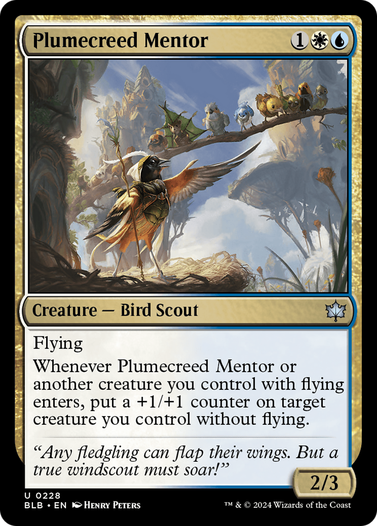 Plumecreed Mentor [Bloomburrow] | Webway Games