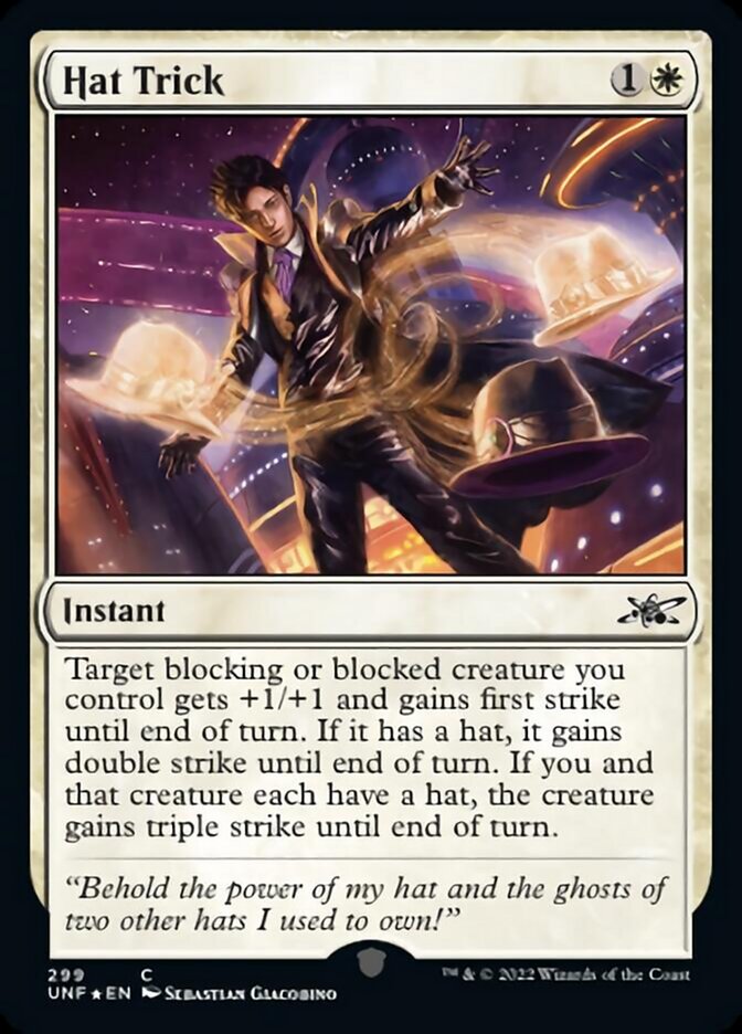 Hat Trick (Galaxy Foil) [Unfinity] | Webway Games