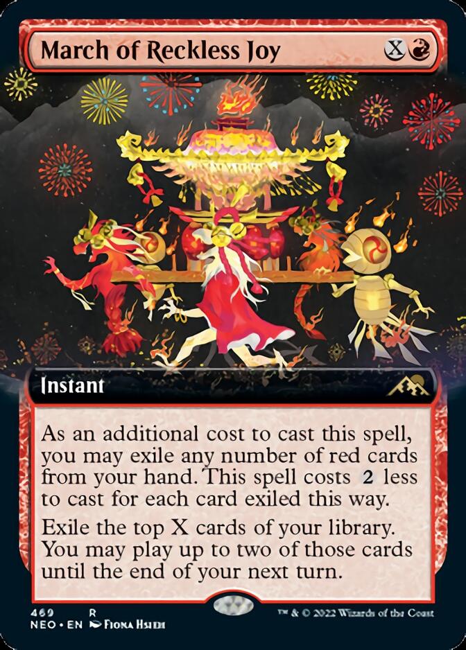 March of Reckless Joy (Extended Art) [Kamigawa: Neon Dynasty] | Webway Games