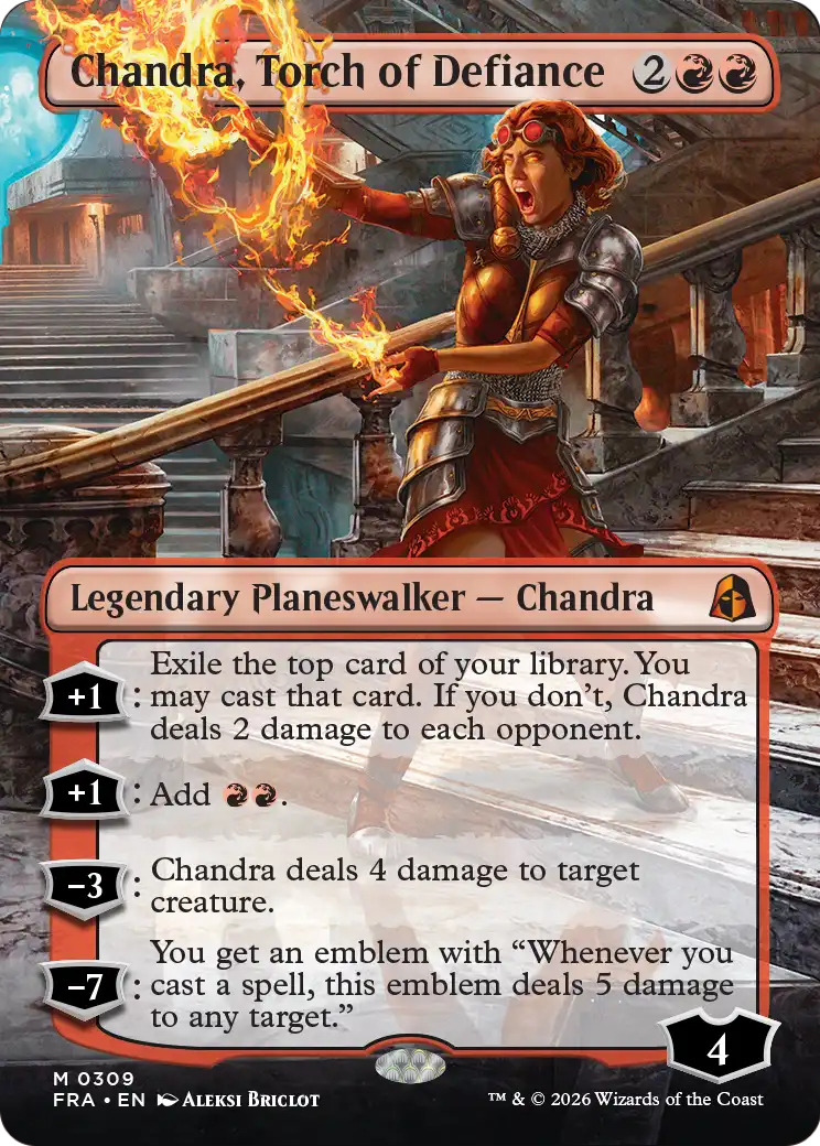 Chandra, Torch of Defiance (Borderless) [Reality Fracture] | Webway Games