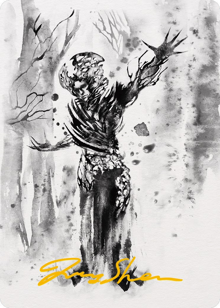 Rustvine Cultivator Art Card (Gold-Stamped Signature) [Phyrexia: All Will Be One Art Series] | Webway Games