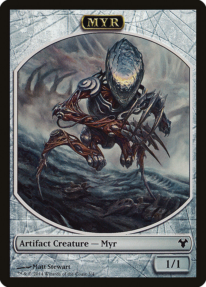 Myr // Spirit Double-Sided Token [Modern Event Deck 2014 Tokens] | Webway Games