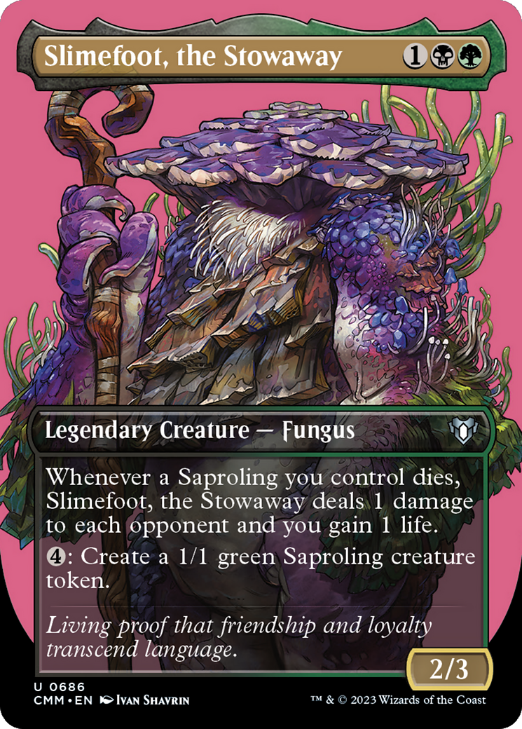 Slimefoot, the Stowaway (Borderless Profile) [Commander Masters] | Webway Games