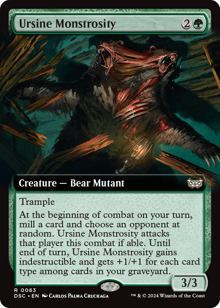 Ursine Monstrosity (Extended Art) [Duskmourn: House of Horror Commander] | Webway Games