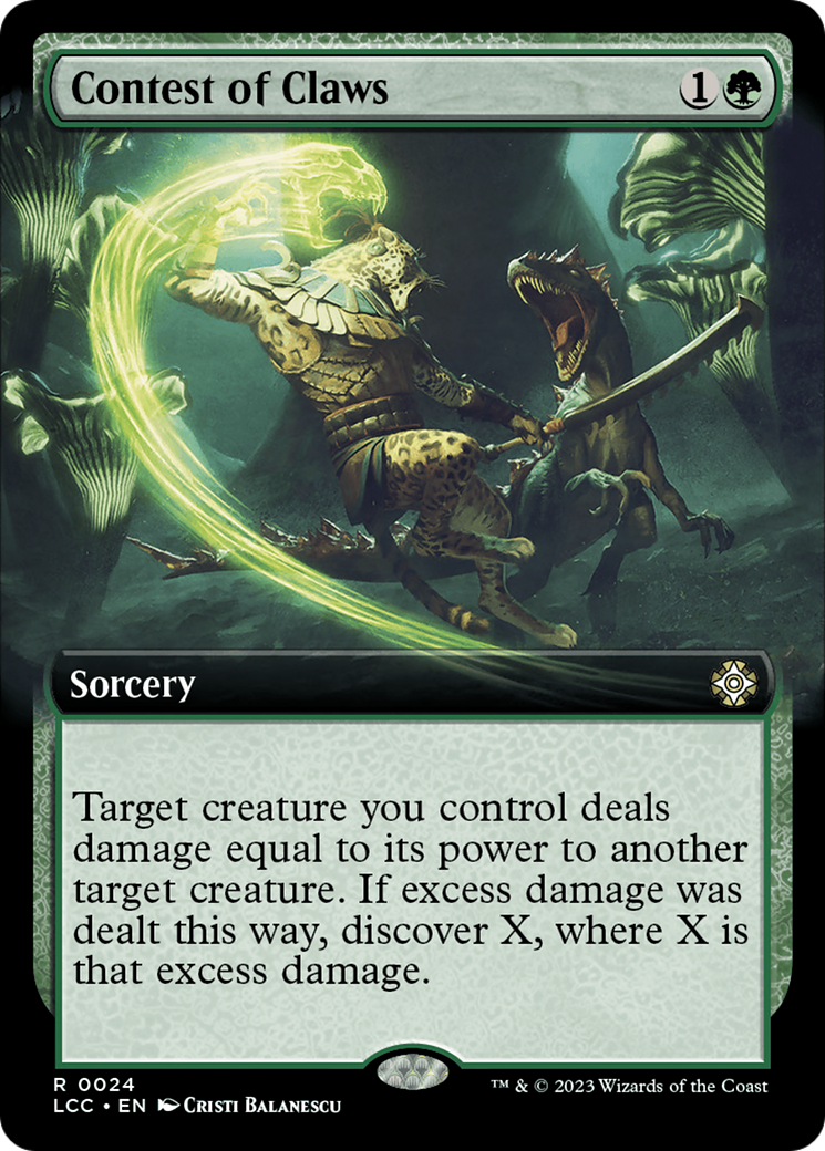 Contest of Claws (Extended Art) [The Lost Caverns of Ixalan Commander] | Webway Games