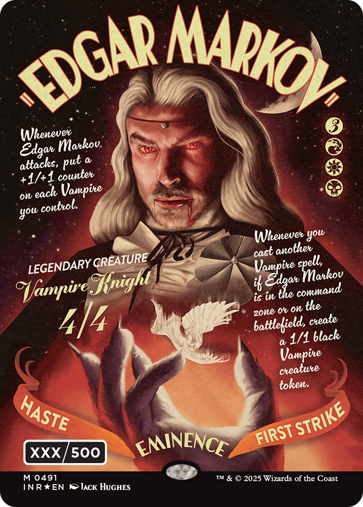 Edgar Markov (Showcase) (Serial Numbered) (Double Rainbow Foil) [Innistrad Remastered] | Webway Games