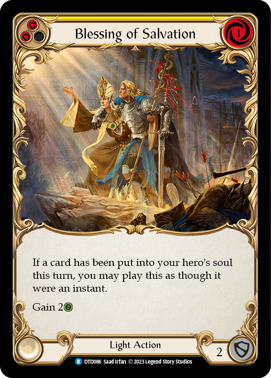 Blessing of Salvation (Yellow) [DTD086] (Dusk Till Dawn) | Webway Games