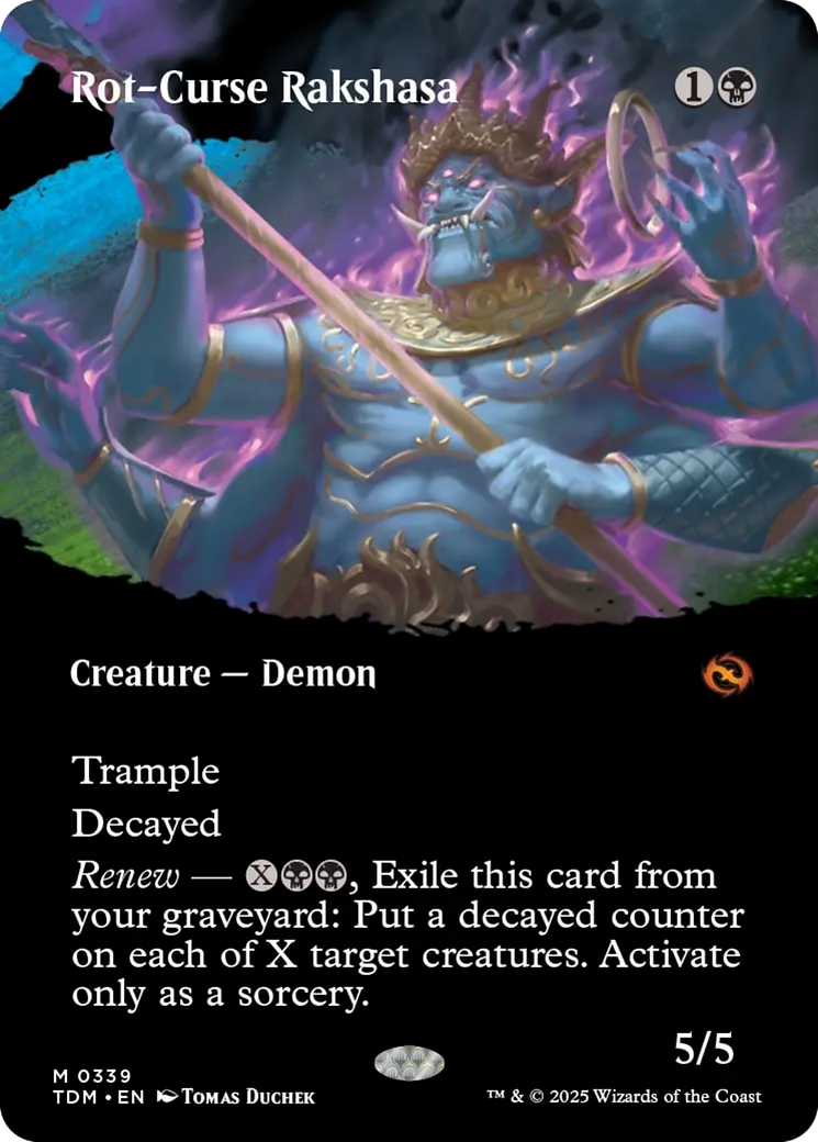 Rot-Curse Rakshasa (Borderless) [Tarkir: Dragonstorm] | Webway Games