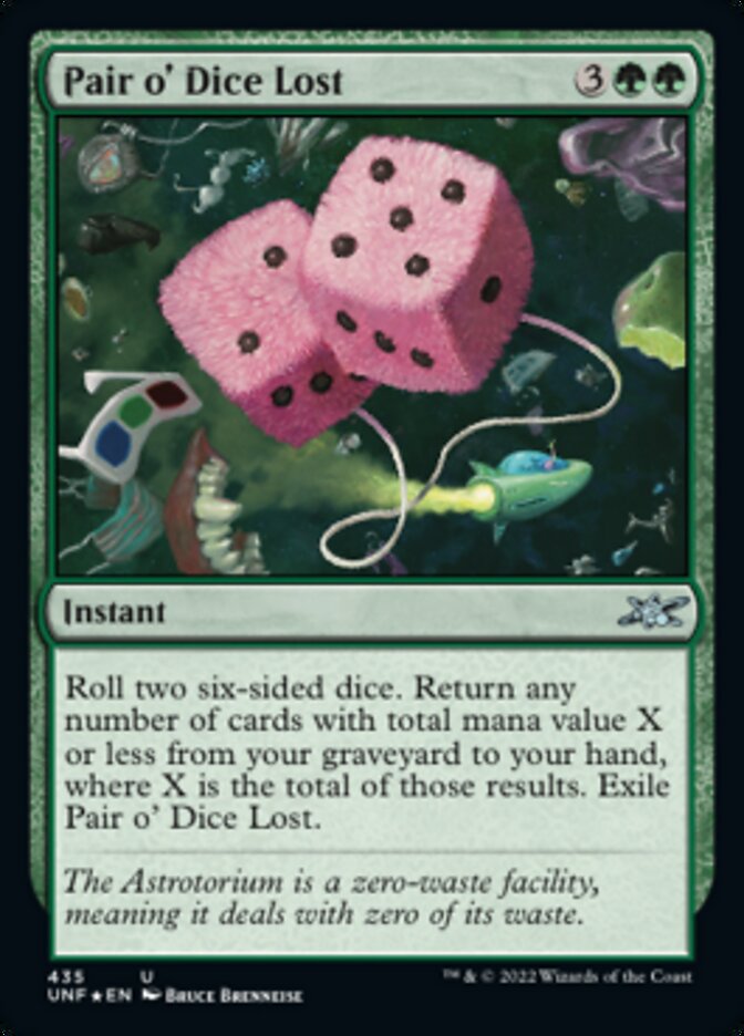 Pair o' Dice Lost (Galaxy Foil) [Unfinity] | Webway Games