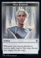 Will Kenrith Emblem // Copy Double-Sided Token [Commander Legends: Battle for Baldur's Gate Tokens] | Webway Games