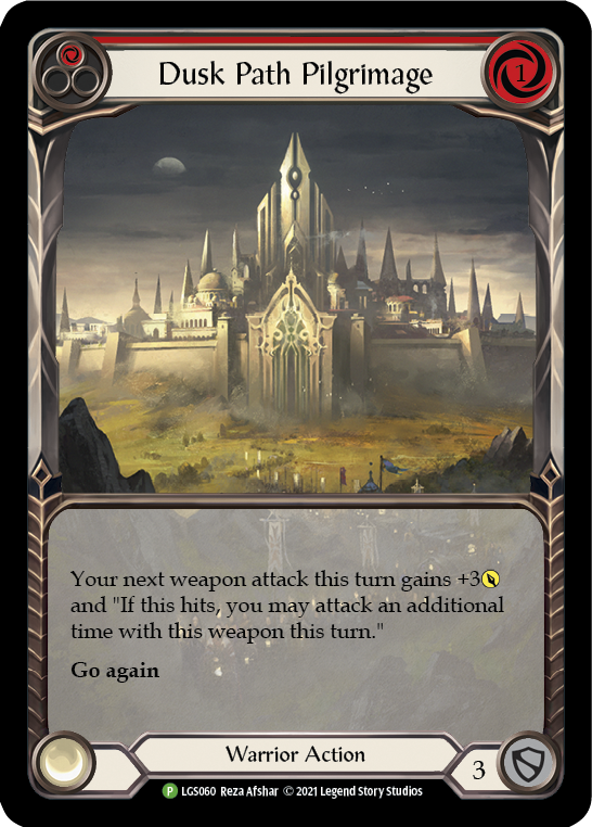 Dusk Path Pilgrimage (Red) [LGS060] (Promo)  Rainbow Foil | Webway Games