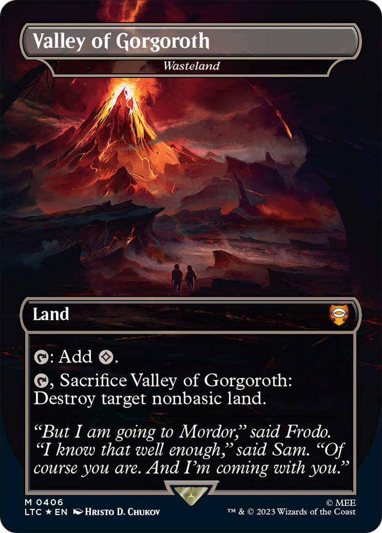 Valley of Gorgoroth - Wasteland (Surge Foil Realms and Relics) [The Lord of the Rings: Tales of Middle-Earth Commander] | Webway Games