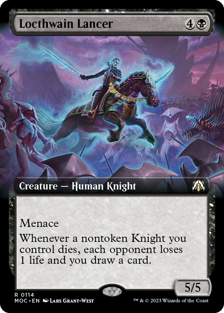Locthwain Lancer (Extended Art) [March of the Machine Commander] | Webway Games