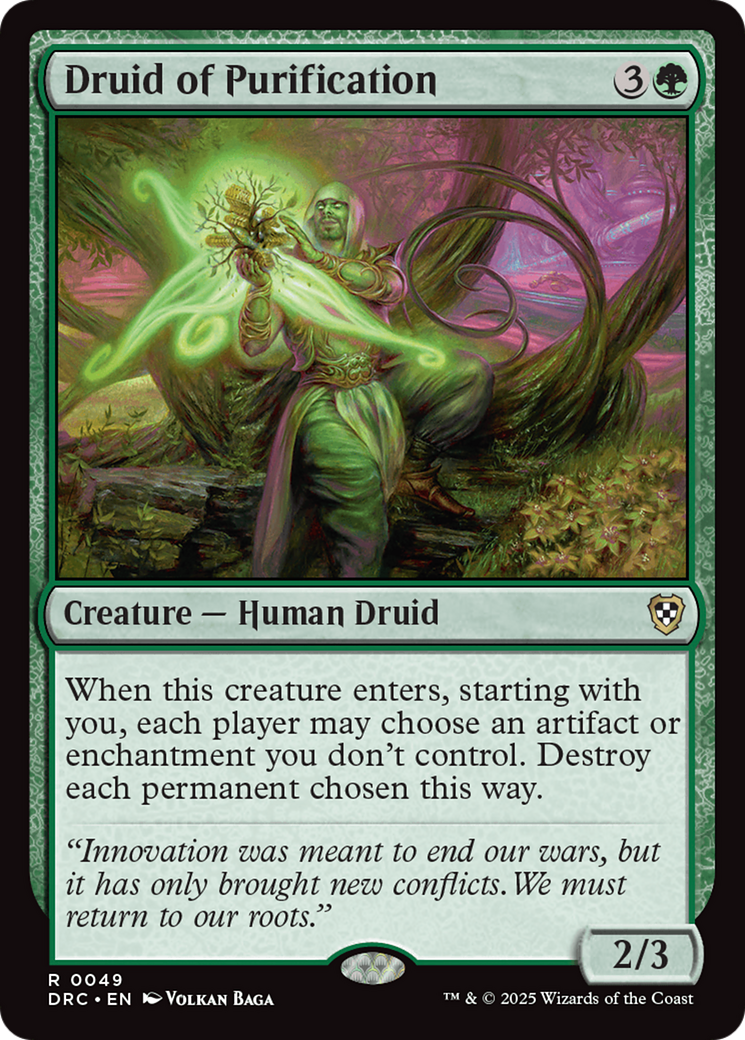 Druid of Purification [Aetherdrift Commander] | Webway Games