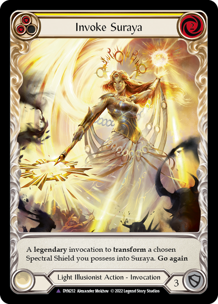 Invoke Suraya // Suraya, Archangel of Knowledge (Marvel) [DYN212] (Dynasty)  Cold Foil | Webway Games