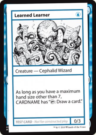 Learned Learner (2021 Edition) [Mystery Booster Playtest Cards] | Webway Games