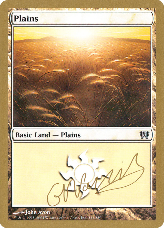 Plains (gn333) (Gabriel Nassif) [World Championship Decks 2004] | Webway Games