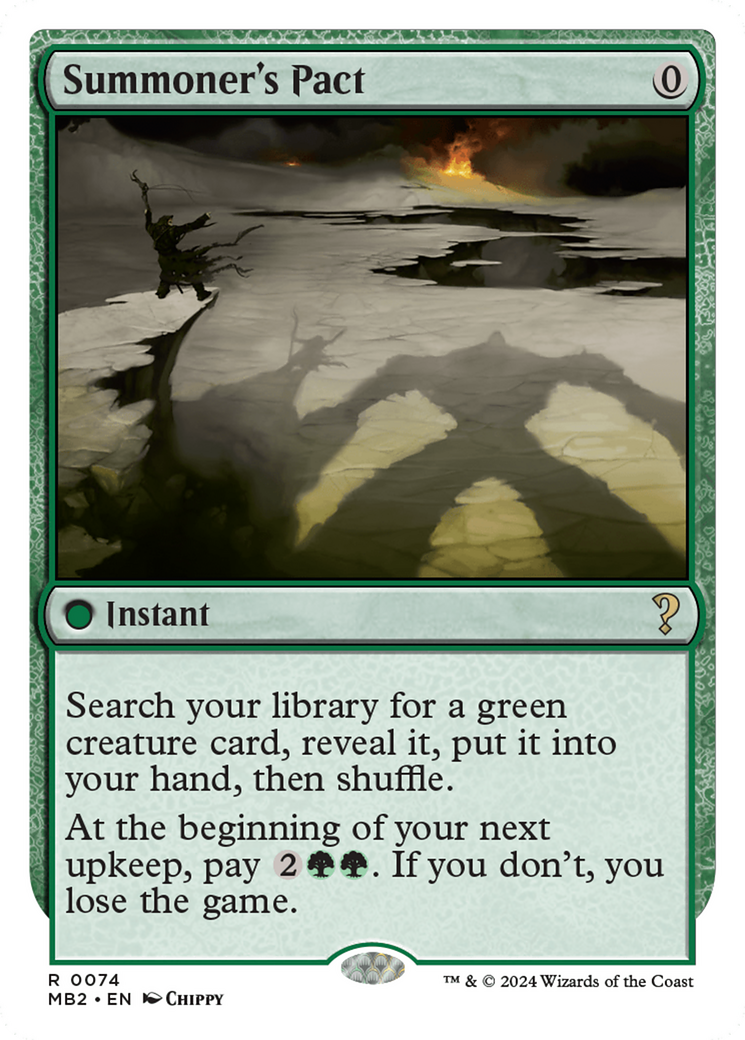 Summoner's Pact (White Border) [Mystery Booster 2] | Webway Games