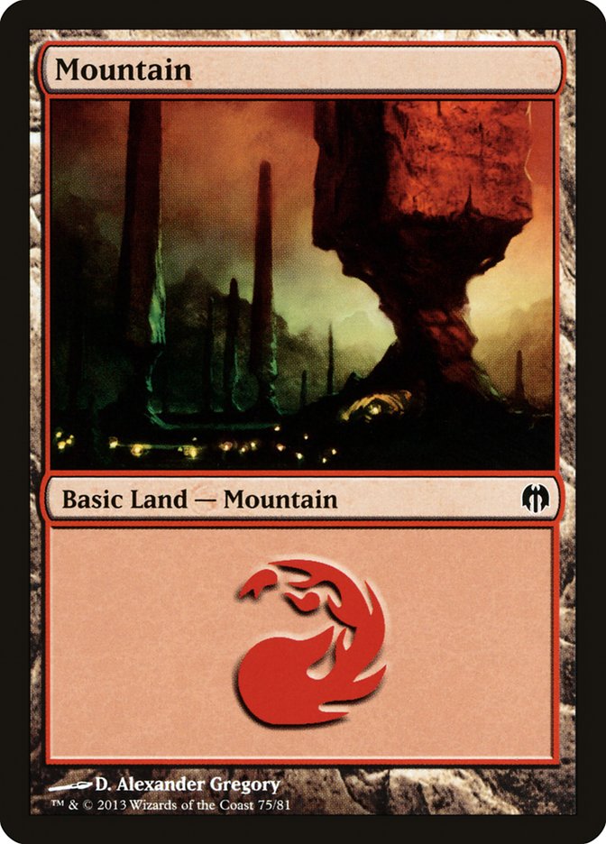 Mountain (75) [Duel Decks: Heroes vs. Monsters] | Webway Games