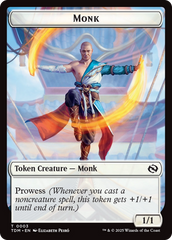 Copy // Monk Double-Sided Token [Tarkir: Dragonstorm Tokens] | Webway Games