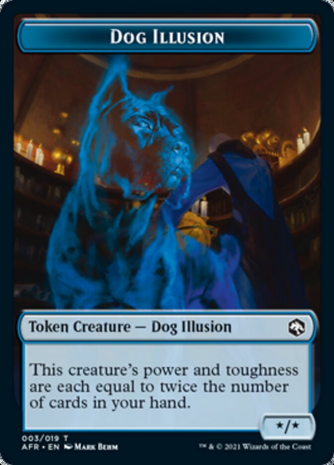 Dog Illusion // Boo Double-Sided Token [Dungeons & Dragons: Adventures in the Forgotten Realms Tokens] | Webway Games
