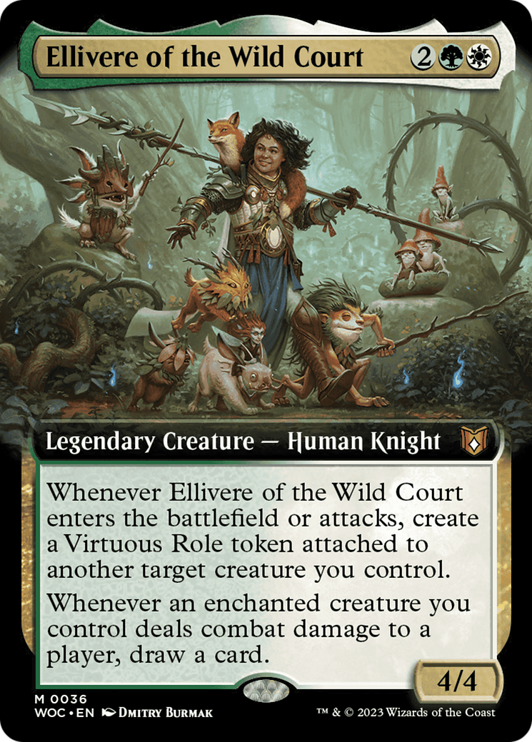 Ellivere of the Wild Court (Extended Art) [Wilds of Eldraine Commander] | Webway Games