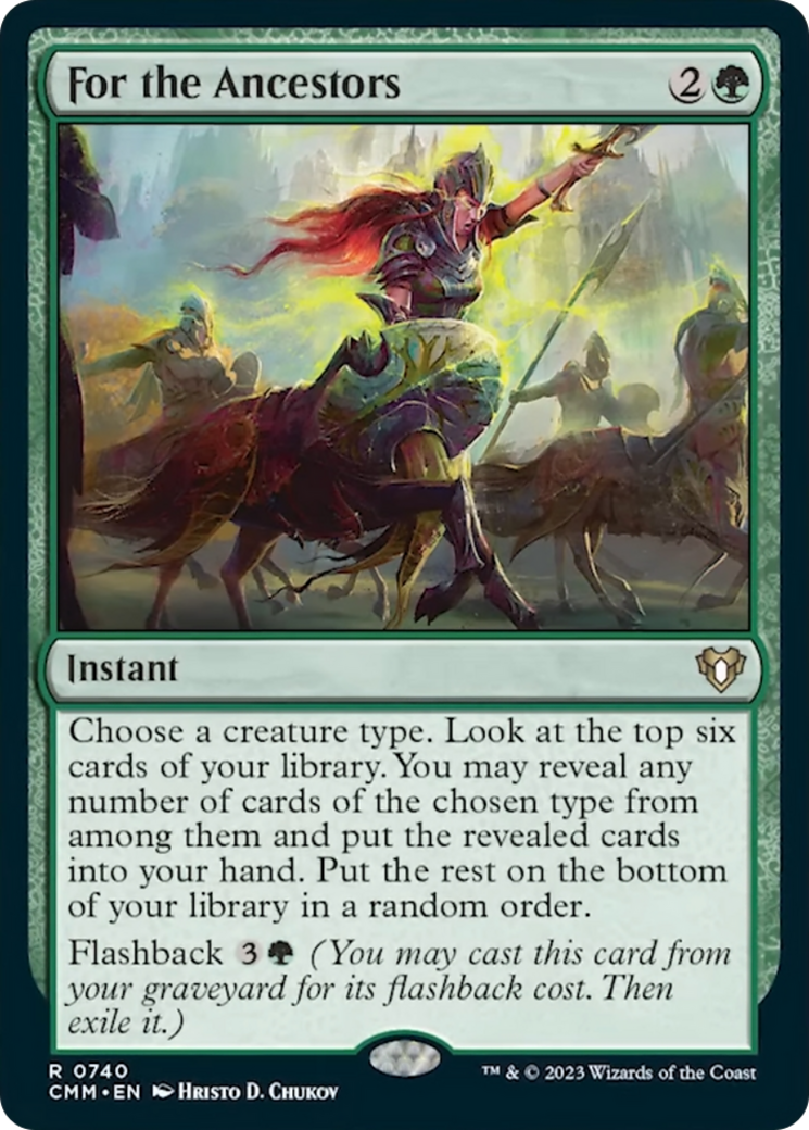For the Ancestors [Commander Masters] | Webway Games