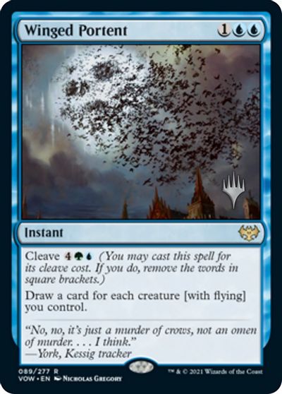 Winged Portent (Promo Pack) [Innistrad: Crimson Vow Promos] | Webway Games