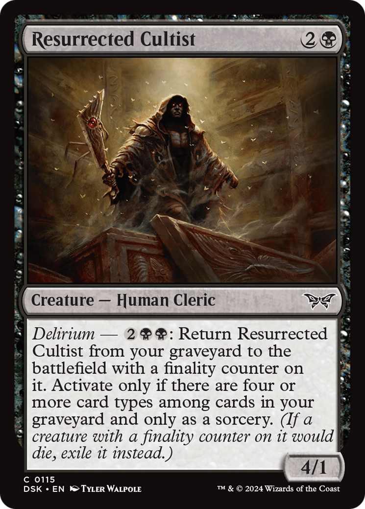 Resurrected Cultist [Duskmourn: House of Horror] | Webway Games