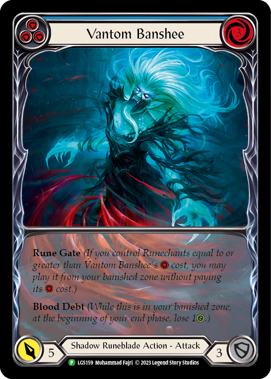 Vantom Banshee (Blue) (Extended Art) [LGS159] (Promo)  Rainbow Foil | Webway Games