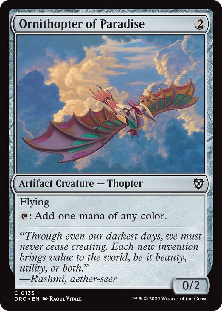 Ornithopter of Paradise [Aetherdrift Commander] | Webway Games