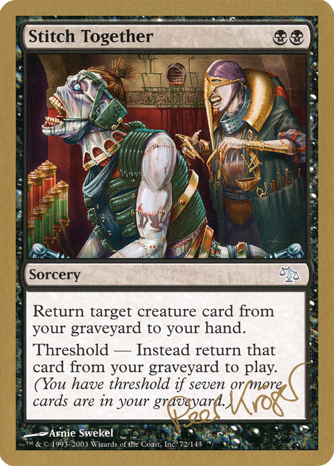 Stitch Together (Peer Kroger) [World Championship Decks 2003] | Webway Games