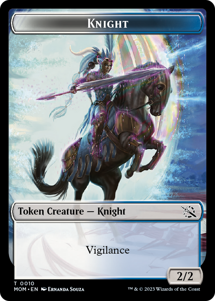 Treasure (21) // Knight Double-Sided Token [March of the Machine Tokens] | Webway Games
