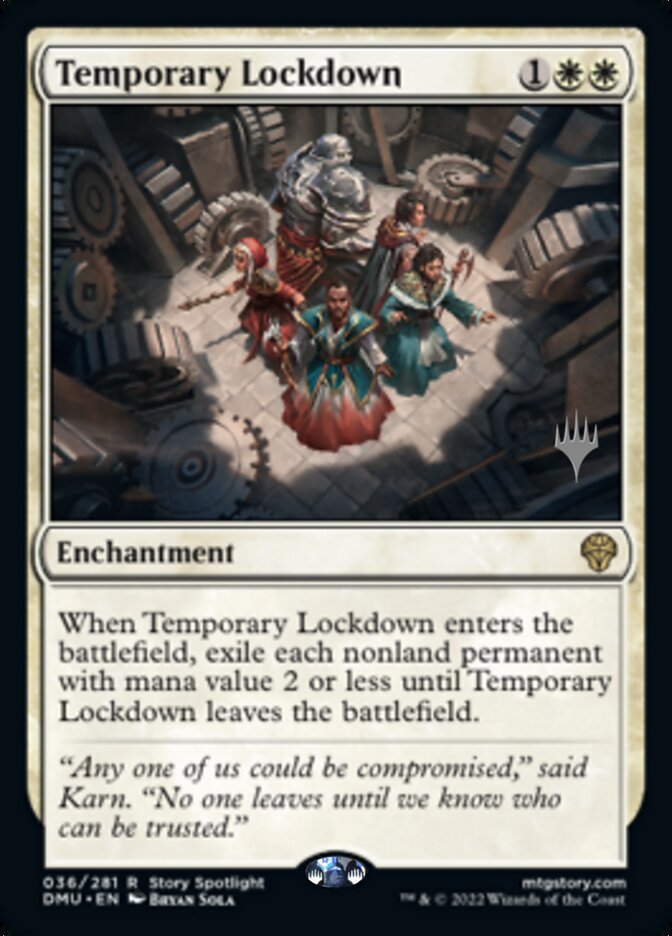 Temporary Lockdown (Promo Pack) [Dominaria United Promos] | Webway Games