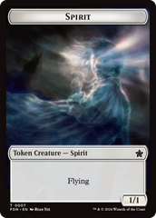 Spirit // Cat (0001) Doubled-Sided Token [Foundations Tokens] | Webway Games