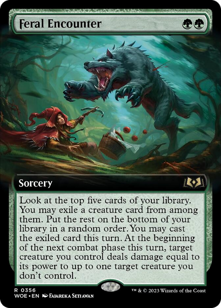 Feral Encounter (Extended Art) [Wilds of Eldraine] | Webway Games